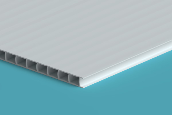 6mm Corrugated Plastic with Semi-Gloss Surface