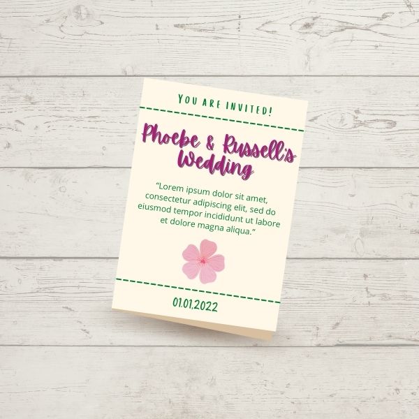 Folded Invitations